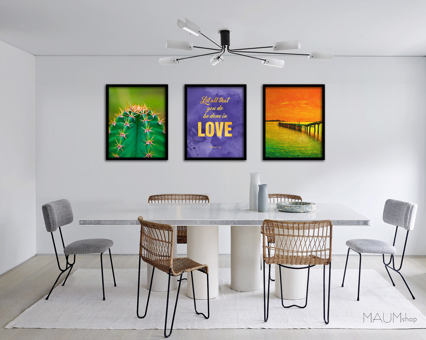 Let all that you do be done in love Quote Framed Print Wall Decor Art Gifts