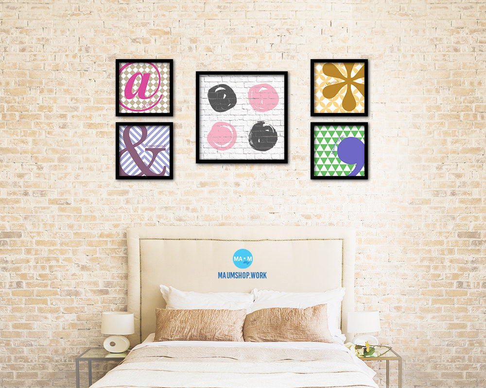 Brush Object Abstract Artwork Wood Frame Gifts Modern Wall Decor Art Prints