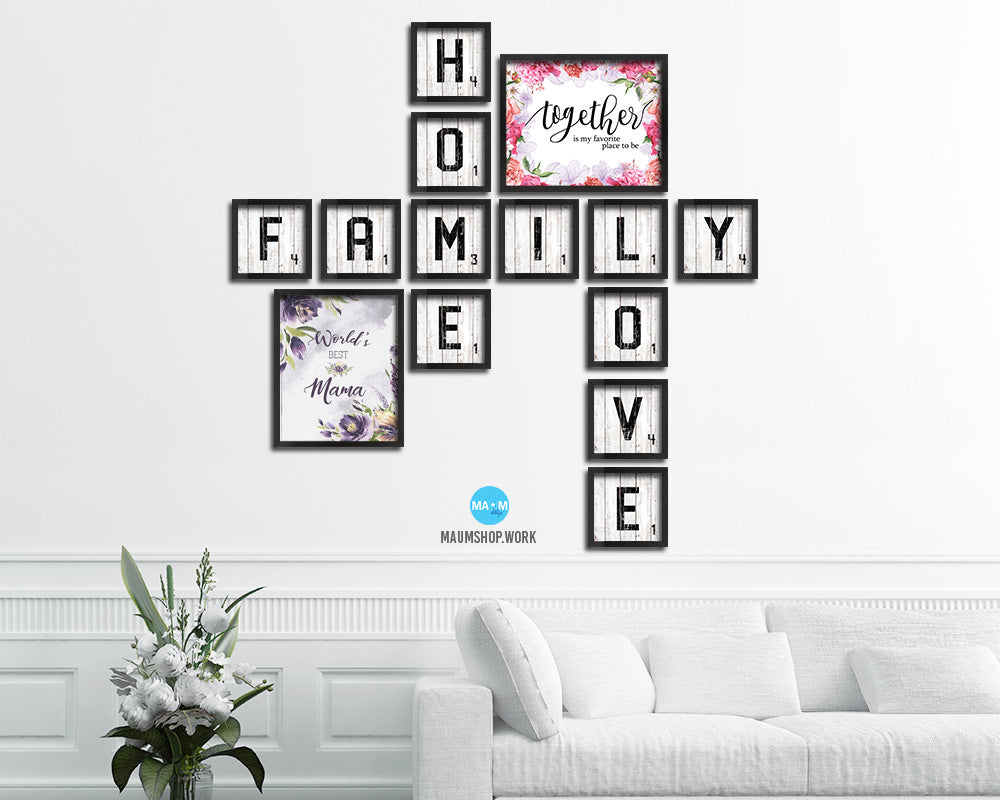 World's best mama Mother's Day Framed Print Home Decor Wall Art Gifts