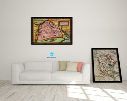 Argentina Buenos Aires San Miguel de Tucumán 1679 Historical Map Framed Print Art Wall Decor Gifts