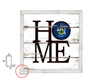 Maine State Flag Home Sign Framed Print Decor Wall Art Gifts