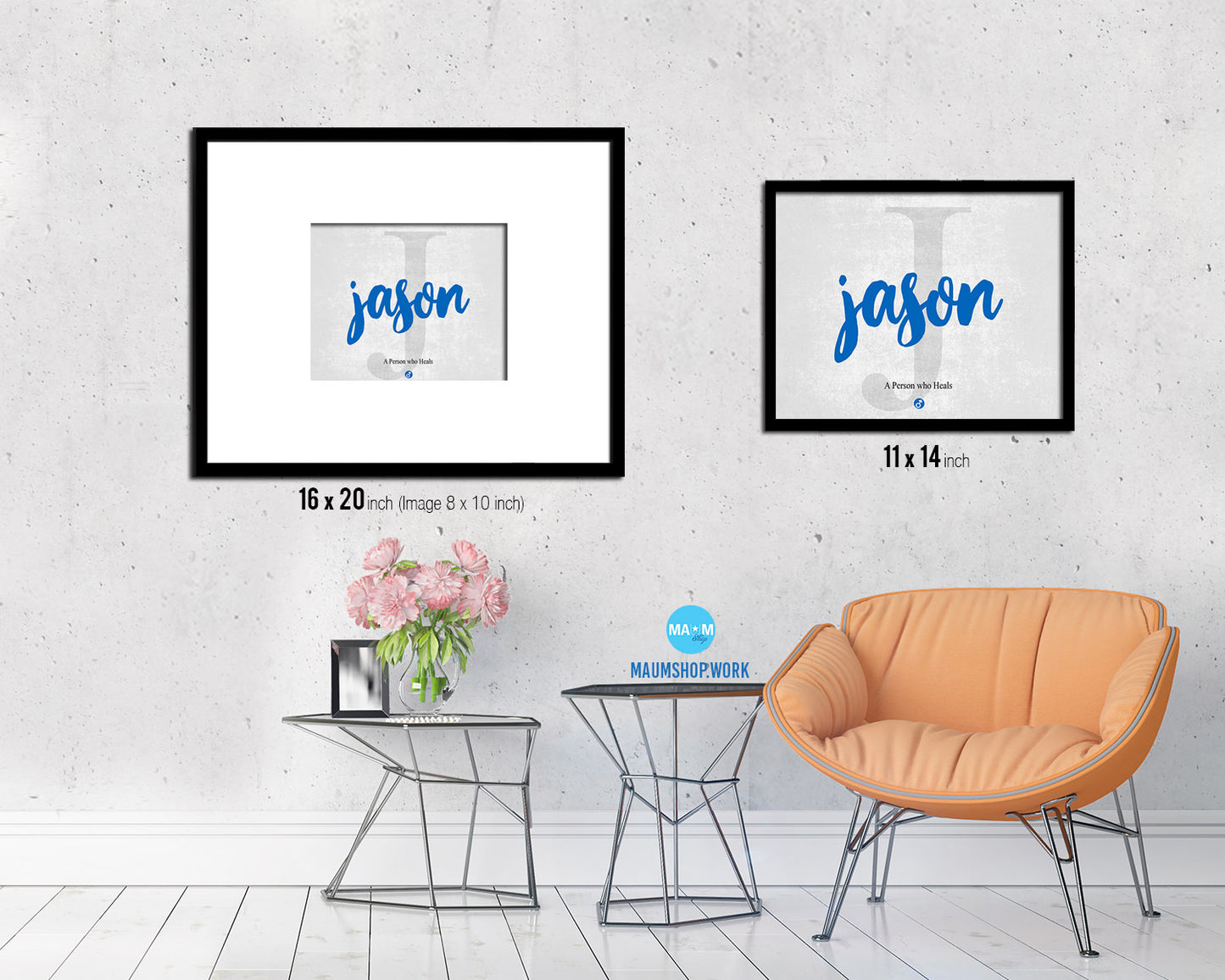 Jason Personalized Bible Name Plate Framed Print Art Kids Baby Room Wall Decor Gifts