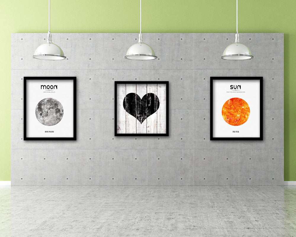 Heart Punctuation Symbol Framed Print Home Decor Wall Art Teacher Gifts