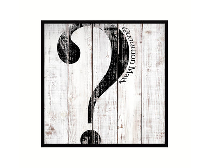 Quotation Mark Punctuation Symbol Framed Print Home Decor Wall Art Teacher Gifts