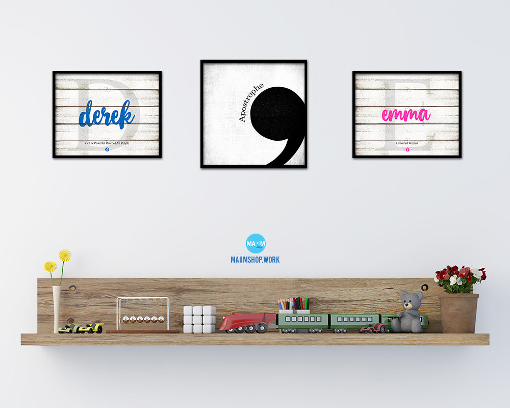 Apostrophe Punctuation Symbol Framed Print Home Decor Wall Art Teacher Gifts