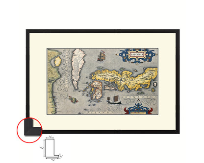 Japan Gerard and Rumold Mercator Atlas Old Map Framed Print Art Wall Decor Gifts