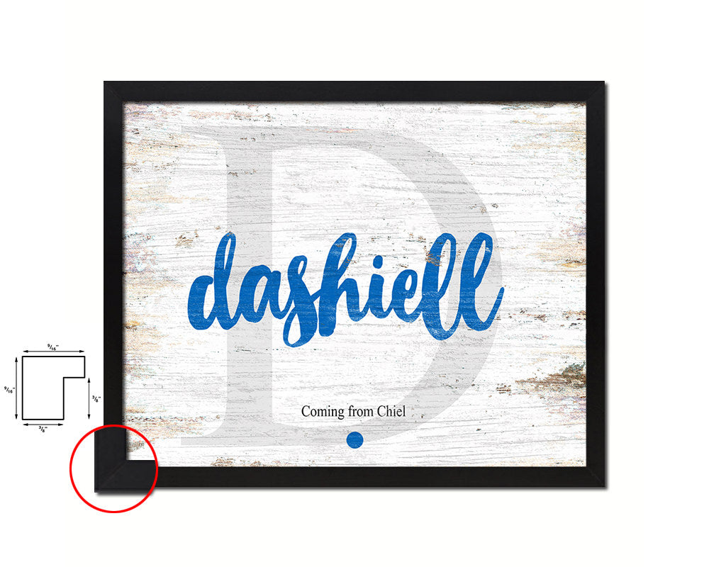 Dashiell Personalized Bible Name Plate Framed Print Art Kids Baby Room Wall Decor Gifts