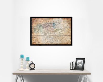 Barbary Coast of North Africa Antique Map Framed Print Art Wall Decor Gifts