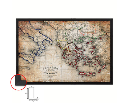 Europe Antique Map Framed Print Art Wall Decor Gifts