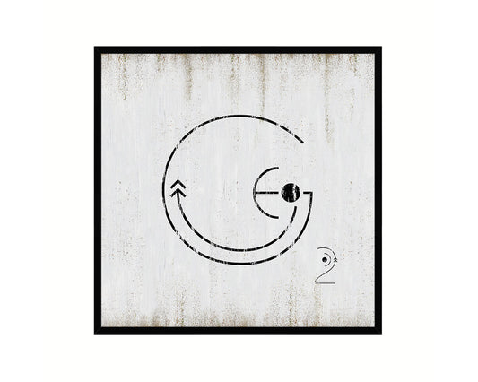 Letter G Custom Scrabble Sign Framed Prints Wall Art Decor Gifts, White Wash