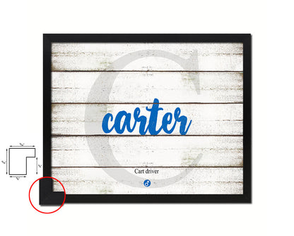 Carter Personalized Bible Name Plate Framed Print Art Kids Baby Room Wall Decor Gifts
