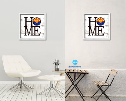 Arizona State Flag Home Sign Framed Print Decor Wall Art Gifts