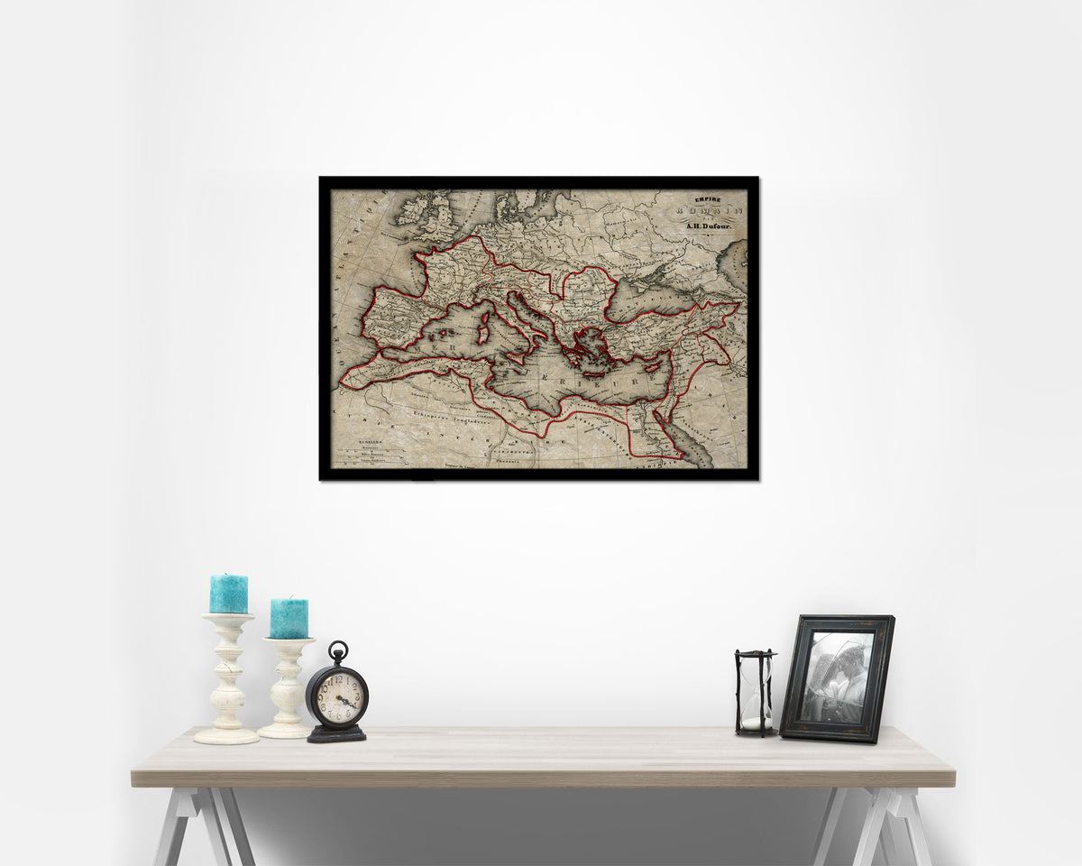 Europe Roman Empire Historical Map Framed Print Art Wall Decor Gifts