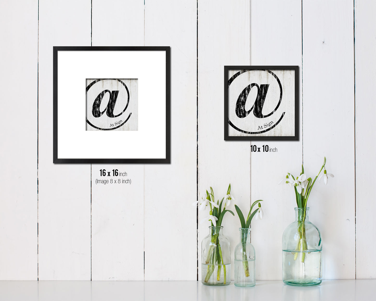 At Sign Punctuation Symbol Framed Print Home Decor Wall Art Teacher Gifts