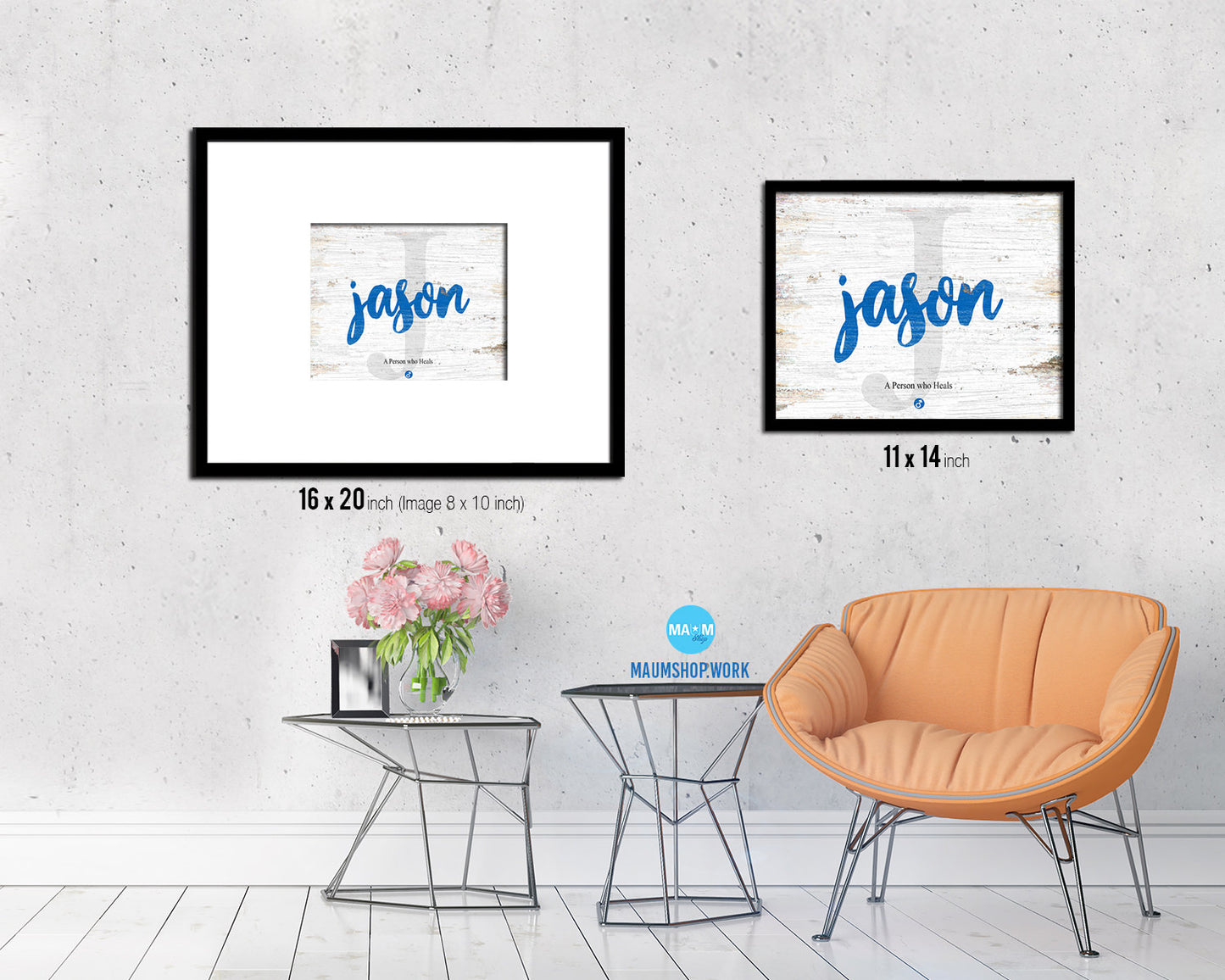 Jason Personalized Bible Name Plate Framed Print Art Kids Baby Room Wall Decor Gifts