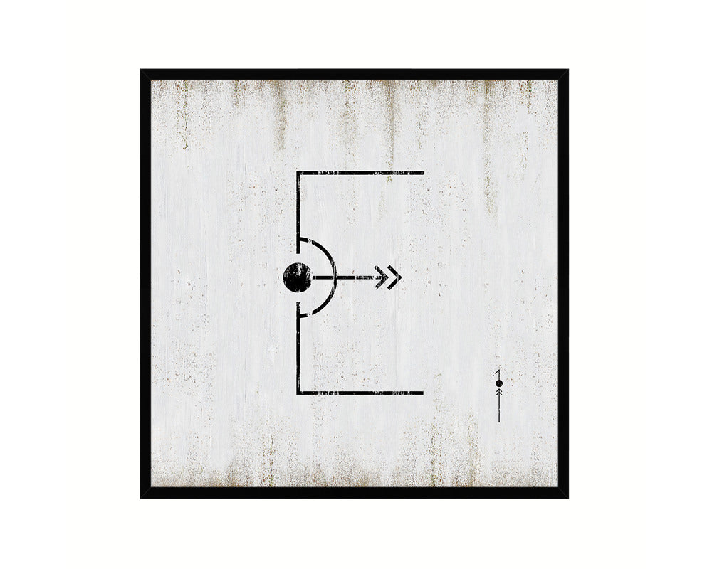 Letter E Custom Scrabble Sign Framed Prints Wall Art Decor Gifts, White Wash