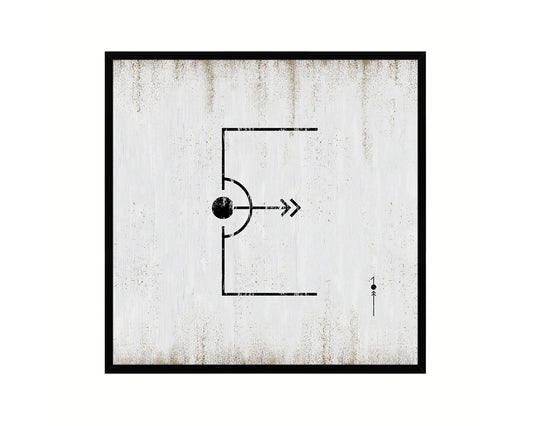 Letter E Custom Scrabble Sign Framed Prints Wall Art Decor Gifts, White Wash