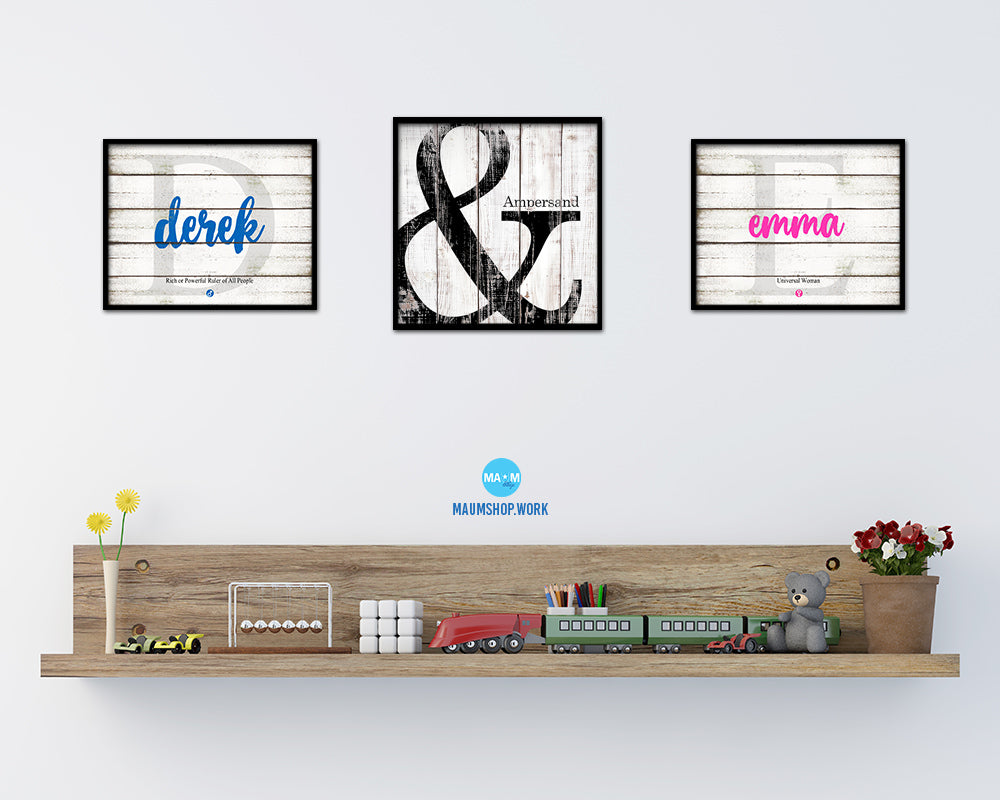 Ampersand Punctuation Symbol Framed Print Home Decor Wall Art Teacher Gifts