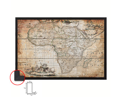 Africa Willem Blaeu Amsterdam 1635 Antique Map Framed Print Art Wall Decor Gifts