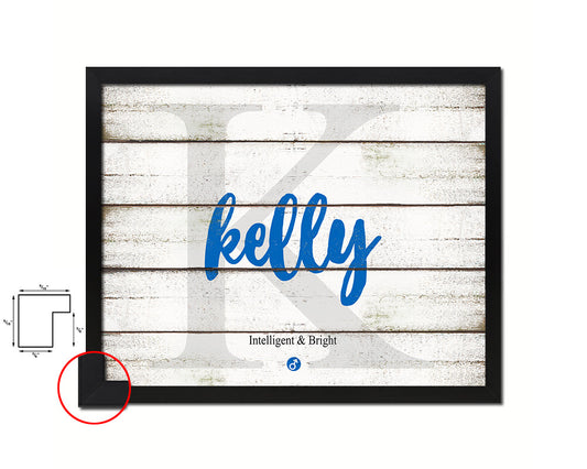 Kelly Personalized Bible Name Plate Framed Print Art Kids Baby Room Wall Decor Gifts