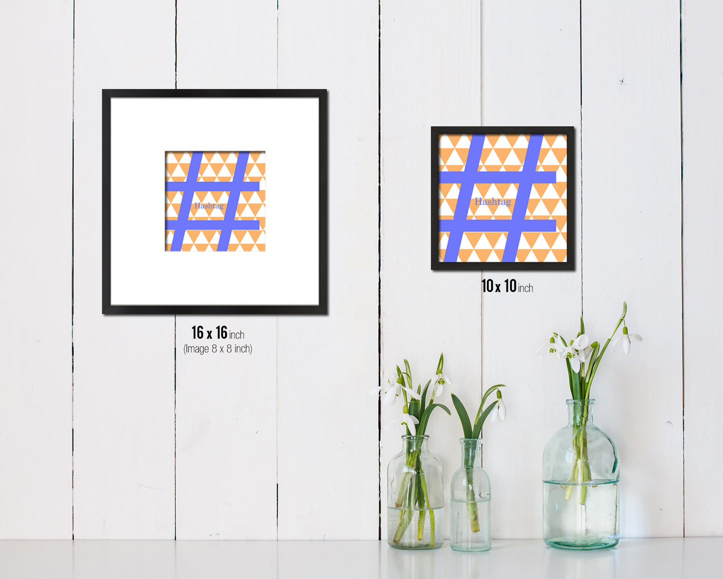 Hashtag Punctuation Symbol Framed Print Home Decor Wall Art Teacher Gifts
