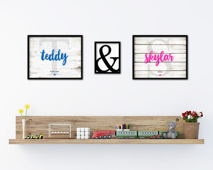 Teddy Personalized Bible Name Plate Framed Print Art Kids Baby Room Wall Decor Gifts