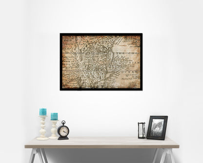 China Japan Korea John Speed 1675 Antique Map Framed Print Art Wall Decor Gifts