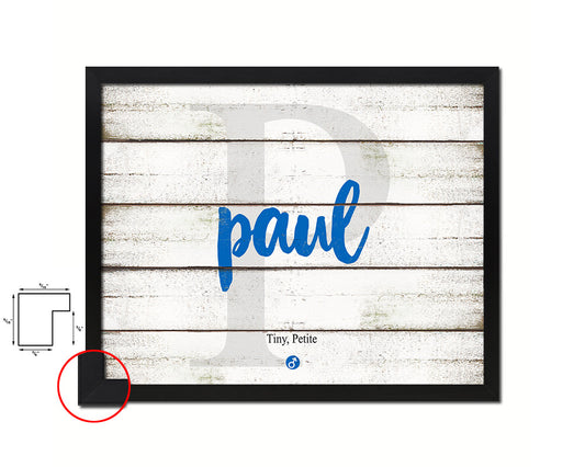 Paul Personalized Bible Name Plate Framed Print Art Kids Baby Room Wall Decor Gifts