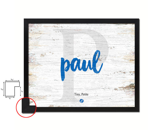 Paul Personalized Bible Name Plate Framed Print Art Kids Baby Room Wall Decor Gifts