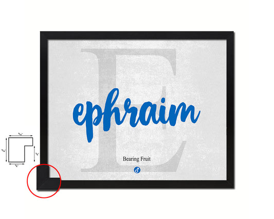 Ephraim Personalized Bible Name Plate Framed Print Art Kids Baby Room Wall Decor Gifts