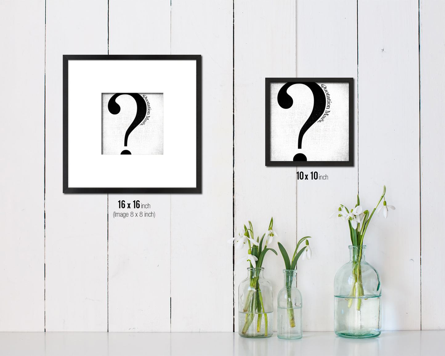 Quotation Mark Punctuation Symbol Framed Print Home Decor Wall Art Teacher Gifts