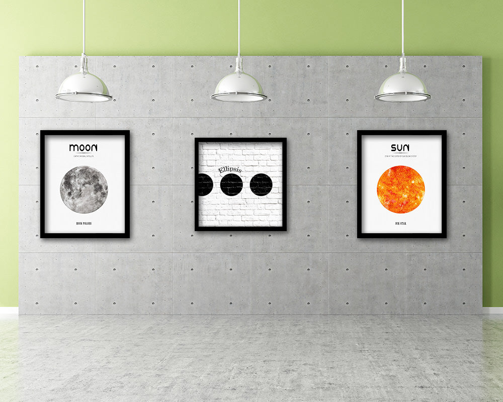 Ellipsis Punctuation Symbol Framed Print Home Decor Wall Art Teacher Gifts