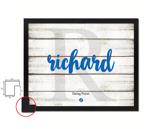 Richard Personalized Bible Name Plate Framed Print Art Kids Baby Room Wall Decor Gifts
