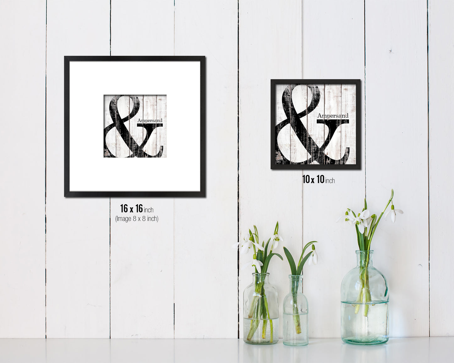 Ampersand Punctuation Symbol Framed Print Home Decor Wall Art Teacher Gifts