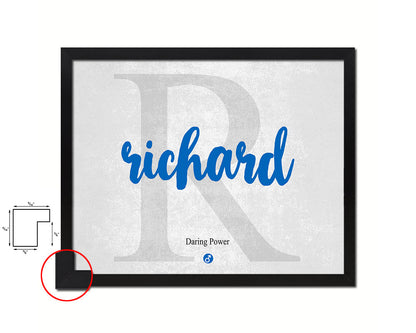 Richard Personalized Bible Name Plate Framed Print Art Kids Baby Room Wall Decor Gifts