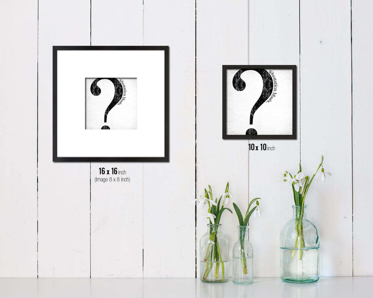 Quotation Mark Punctuation Symbol Framed Print Home Decor Wall Art Teacher Gifts