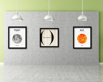 Parentheses Punctuation Symbol Framed Print Home Decor Wall Art Teacher Gifts