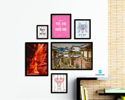 Seoul South Korea at the Bukchon Hanok historic district Landscape Art
