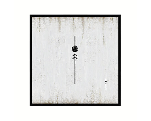 Letter I Custom Scrabble Sign Framed Prints Wall Art Decor Gifts, White Wash