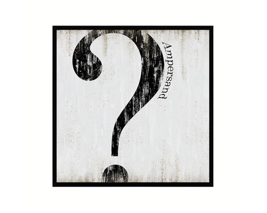 Quotation Mark Punctuation Symbol Framed Print Home Decor Wall Art Teacher Gifts