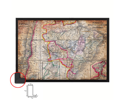 Persia Iraq Iran Afghanistan Antique Map Framed Print Art Wall Decor Gifts
