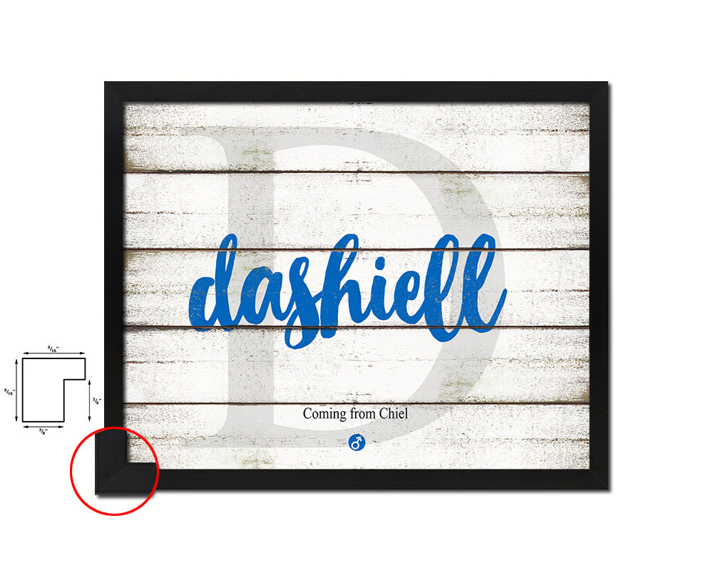 Dashiell Personalized Bible Name Plate Framed Print Art Kids Baby Room Wall Decor Gifts