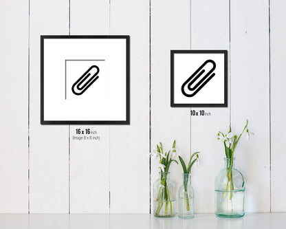 Clip Punctuation Symbol Framed Print Home Decor Wall Art Teacher Gifts