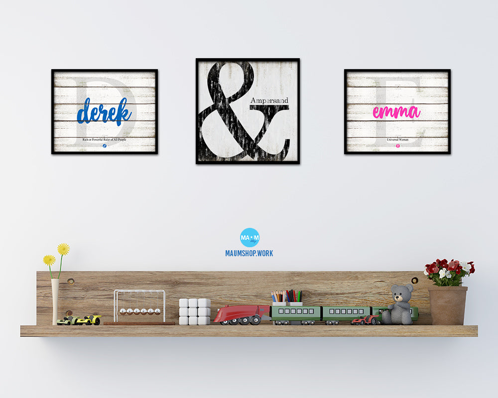 Ampersand Punctuation Symbol Framed Print Home Decor Wall Art Teacher Gifts