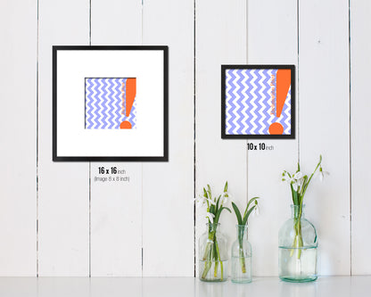 Exclamation Punctuation Symbol Framed Print Home Decor Wall Art Teacher Gifts