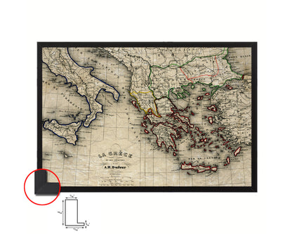 Europe Historical Map Framed Print Art Wall Decor Gifts