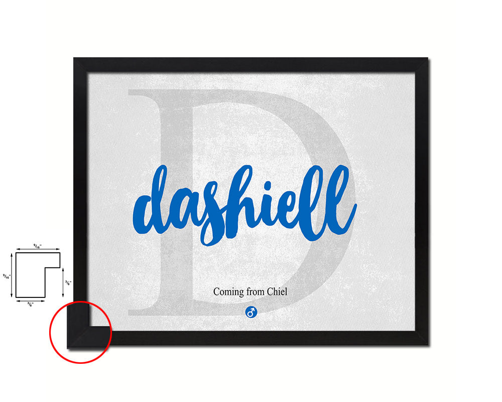 Dashiell Personalized Bible Name Plate Framed Print Art Kids Baby Room Wall Decor Gifts