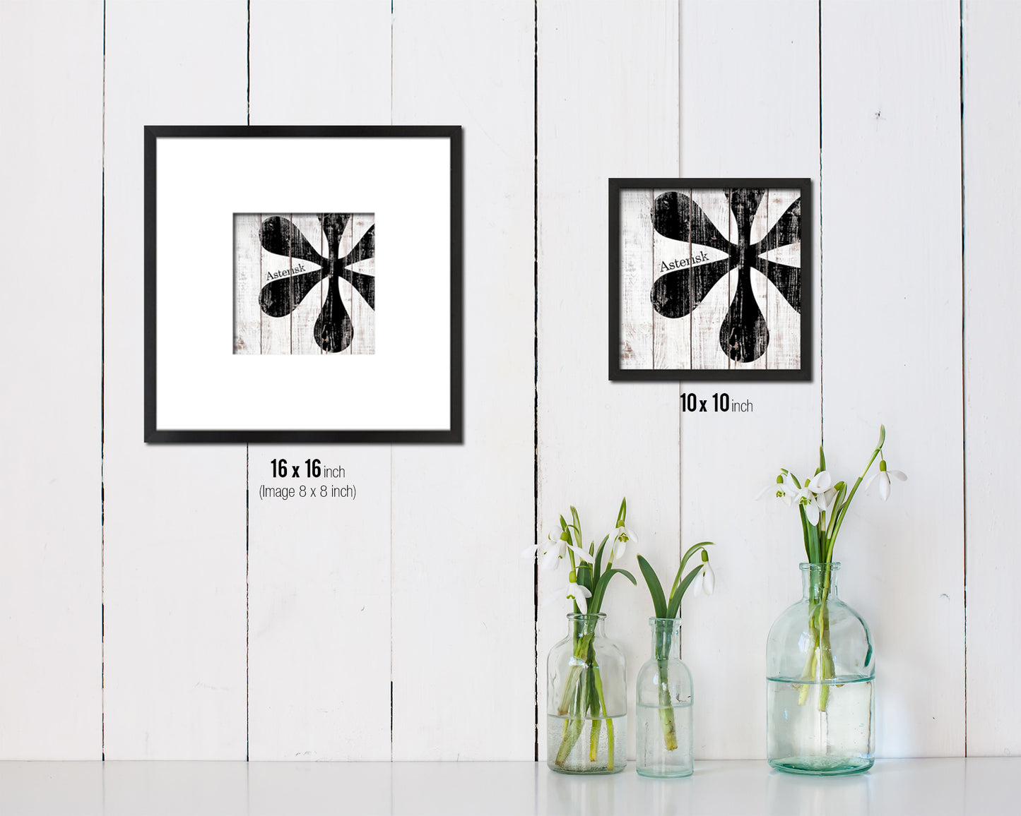 Asterisk Punctuation Symbol Framed Print Home Decor Wall Art Teacher Gifts