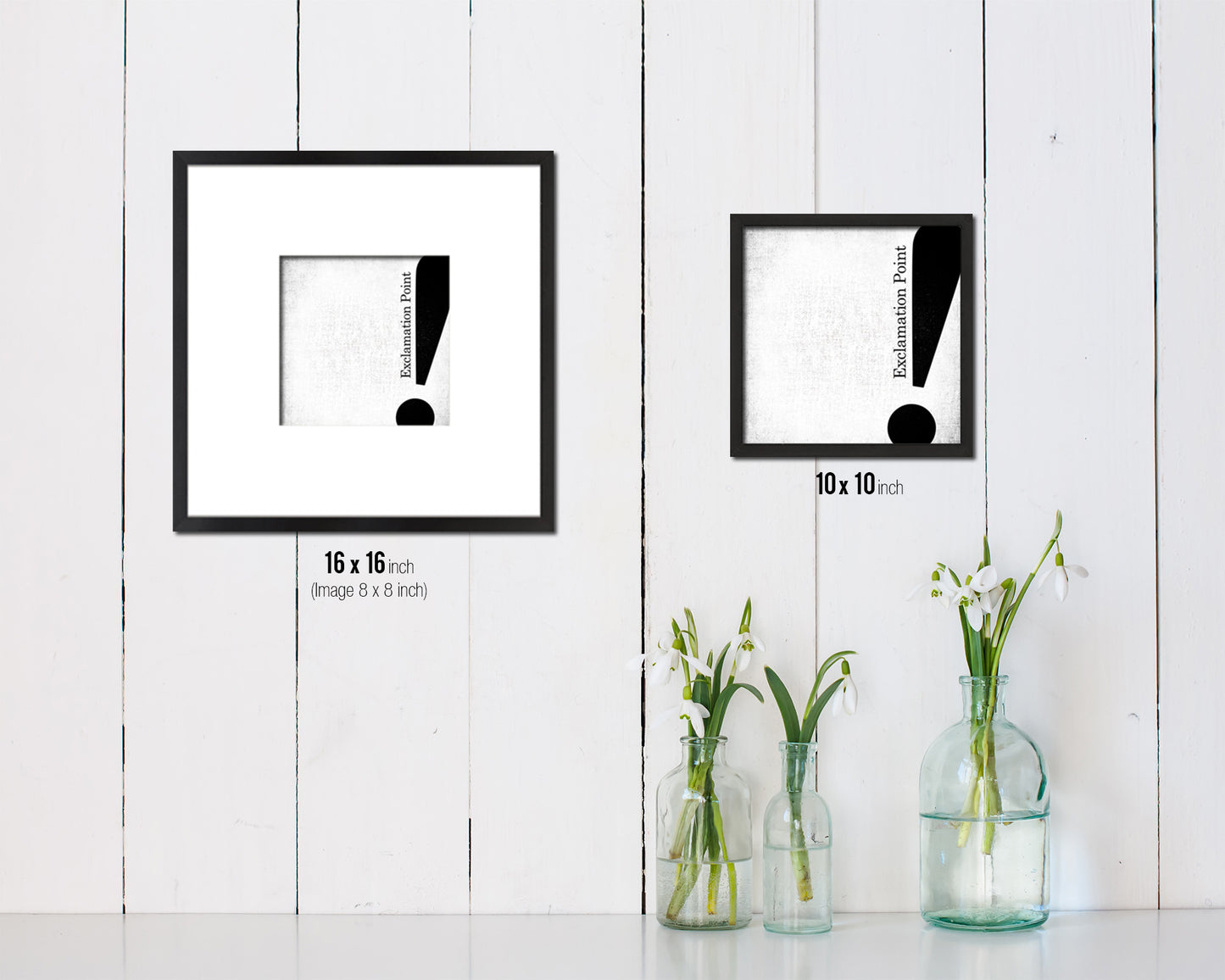 Exclamation Punctuation Symbol Framed Print Home Decor Wall Art Teacher Gifts