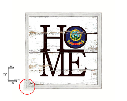 Idaho State Flag Home Sign Framed Print Decor Wall Art Gifts